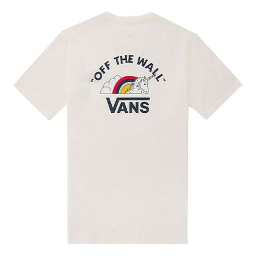 

Футболка printing loose casual short sleeve couple style white Vans, белый