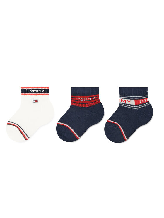 

Комплект из 3-х высоких детских носков Tommy Hilfiger, мультиколор