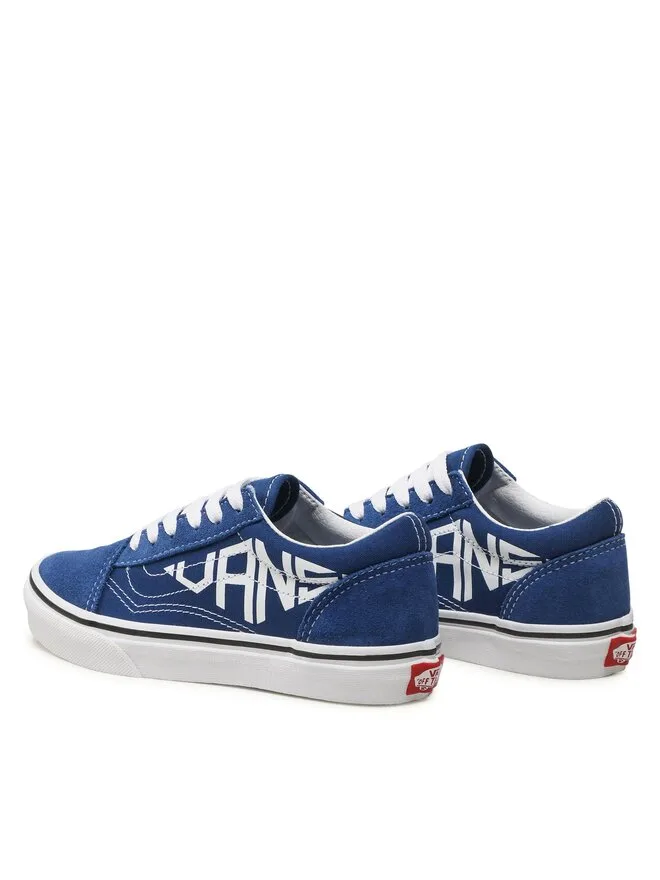 Vans Кроссовки Old Skool VN0A7Q5F7WM1 темно-синего цвета из ткани — фото 3