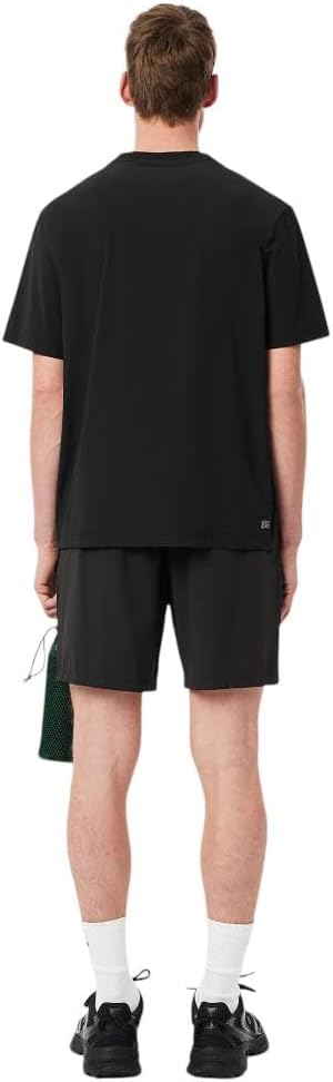 Мужские спортивные шорты Lacoste Ultra Dry с легкой эластичной тканью, Black — фото 3