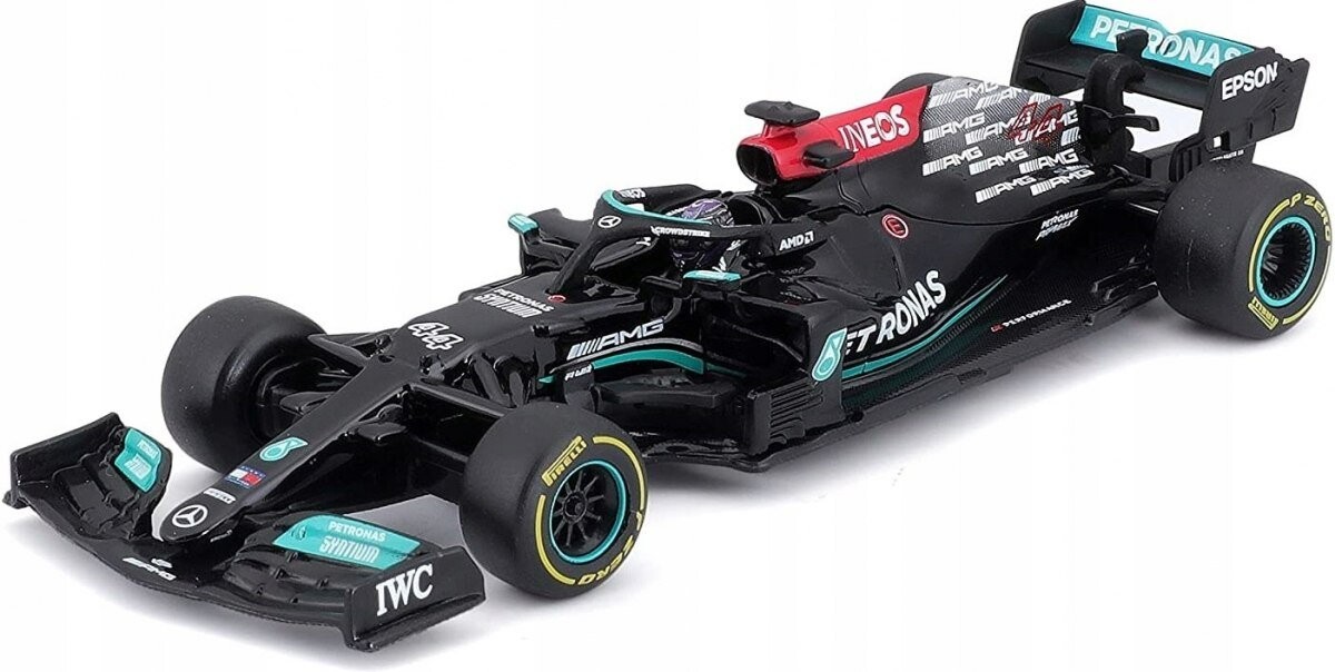 

BBurago, автомобиль F1 Mercedes W12 Hamilton ШЛЕМ BBurago 1:43