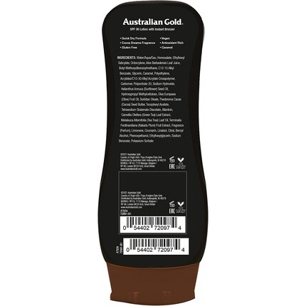 Лосьон Spf 30 с мгновенным бронзатором 237мл, Australian Gold — фото 3