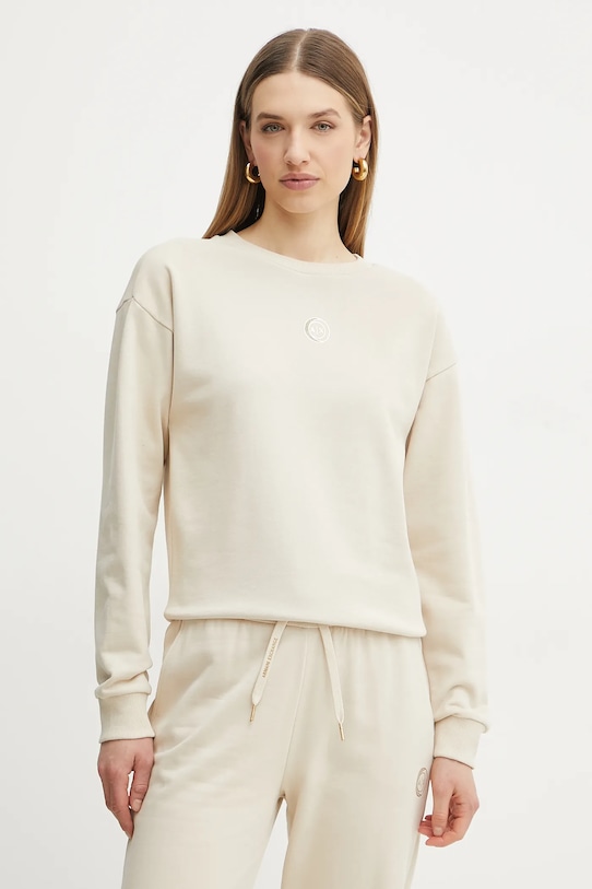

Хлопковая толстовка Armani Exchange, бежевый