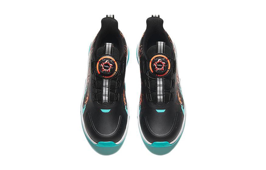 Antakids Скользостойкие, износостойкие, дышащие низкие детские кроссовки Black Cyan для подростков — фото 4