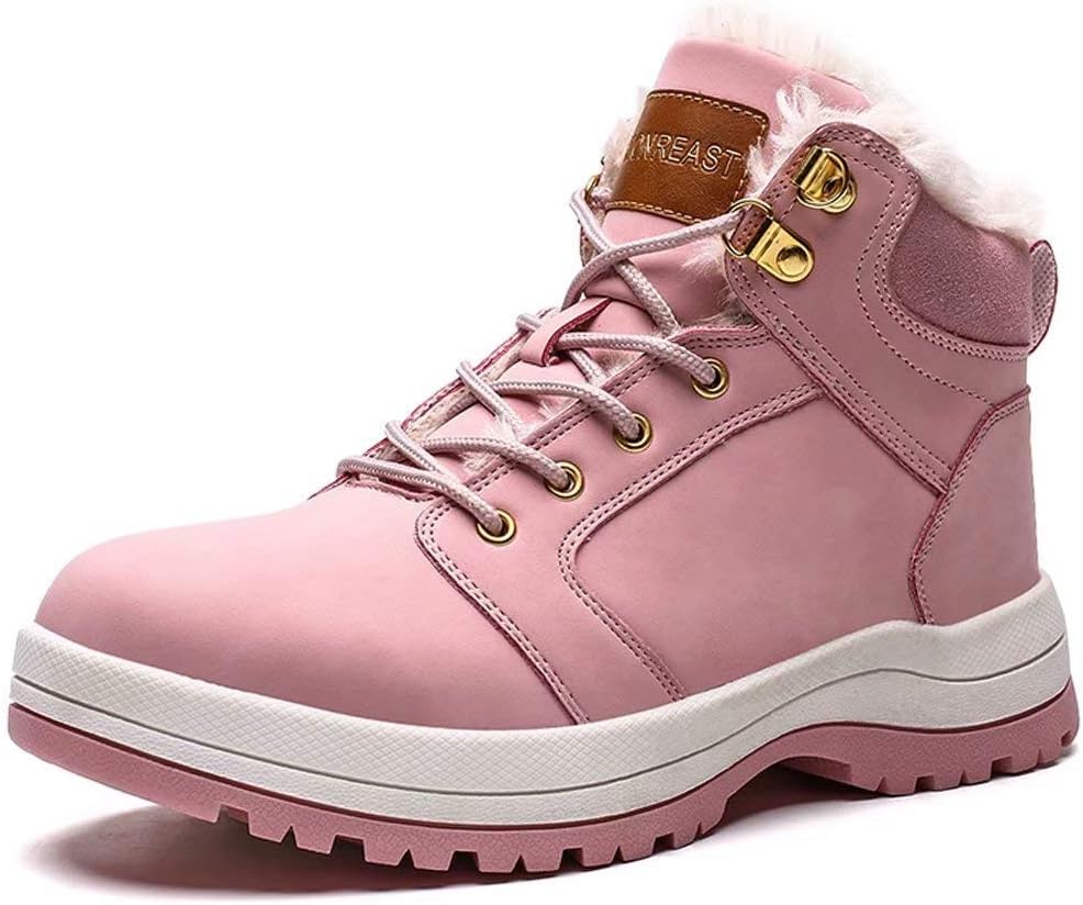

Зимние снегоступы visionreast для мужчин и женщин, утепленные ботинки для прогулок на природе с меховой подкладкой, розовый