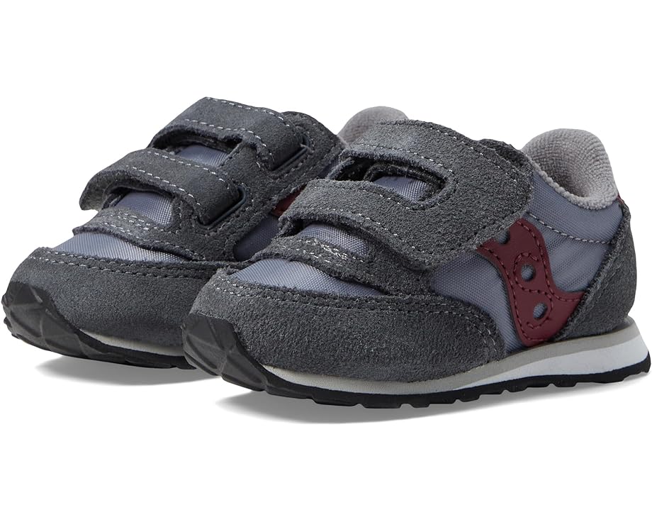 

Кроссовки Saucony Saucony Originals Kids Jazz Hook & Loop Sneaker(Toddler/Little Kid), цвет Grey/Dark Red