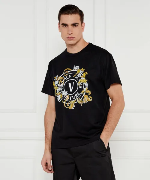 

Футболка Regular fit Versace Jeans Couture, черный