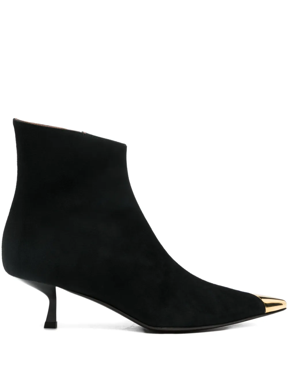 Замшевые ботильоны Melaine на каблуке 50 мм Giuseppe Zanotti, черный