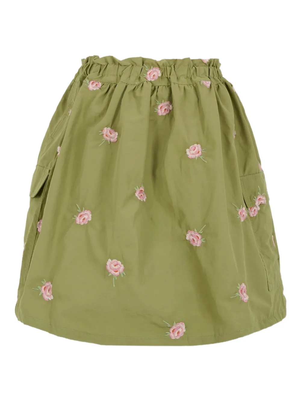 

Юбка с вышитыми розами Stella McCartney Kids, зеленый