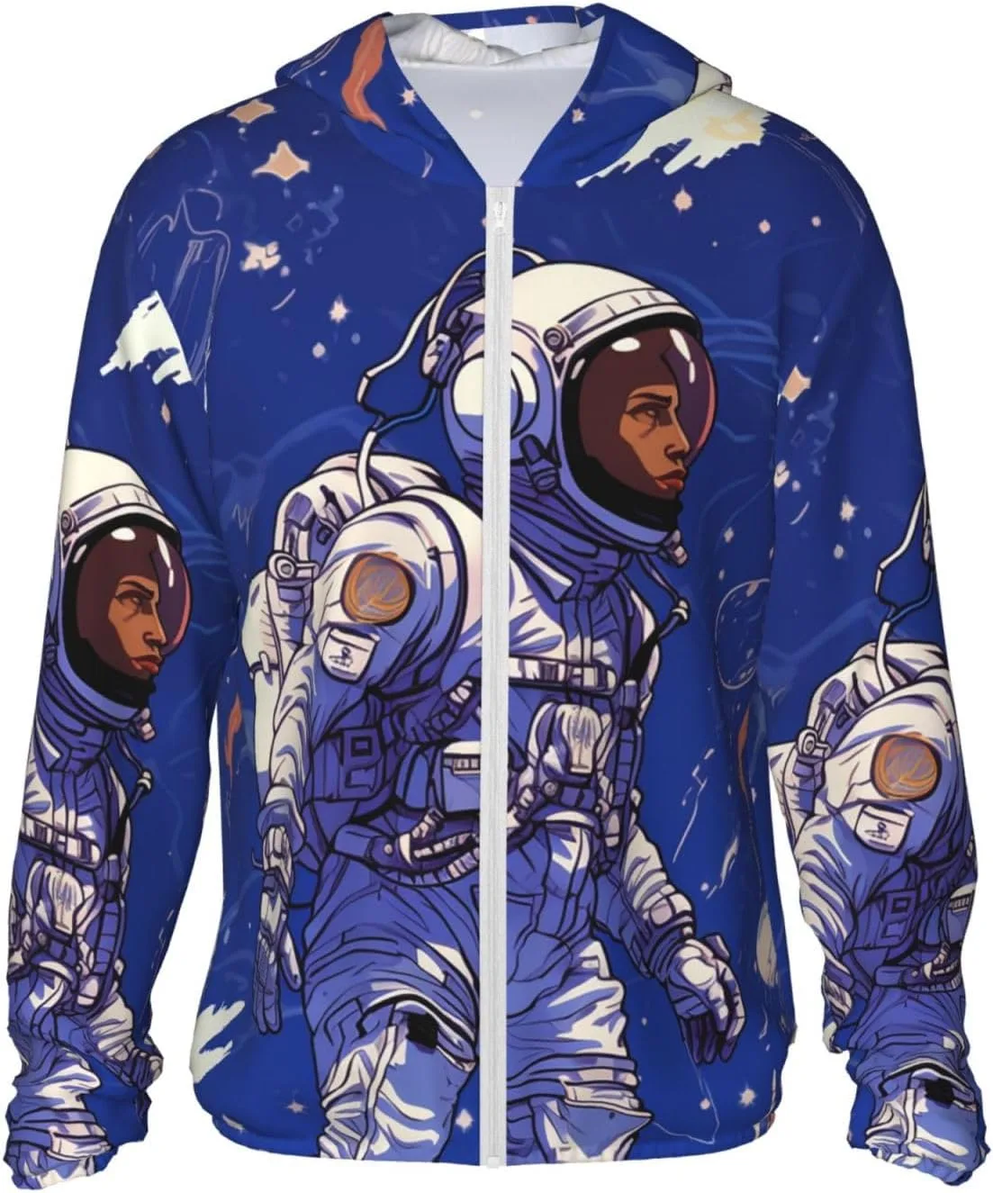 

Мужская куртка с защитой от солнца UPF 50+ Black Astronaut на Blue HJTRW