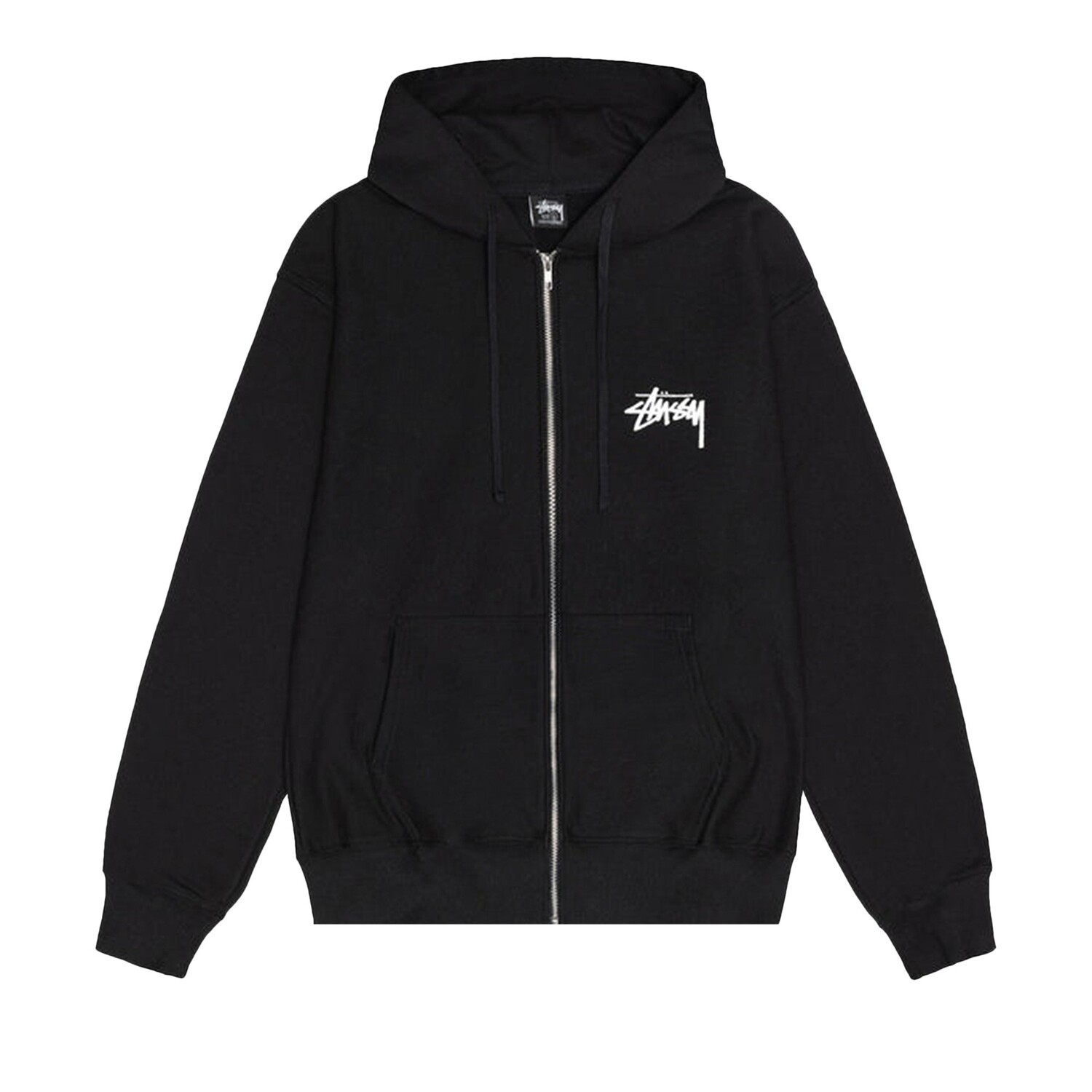 

Толстовка Stussy с рваной молнией, цвет Черный
