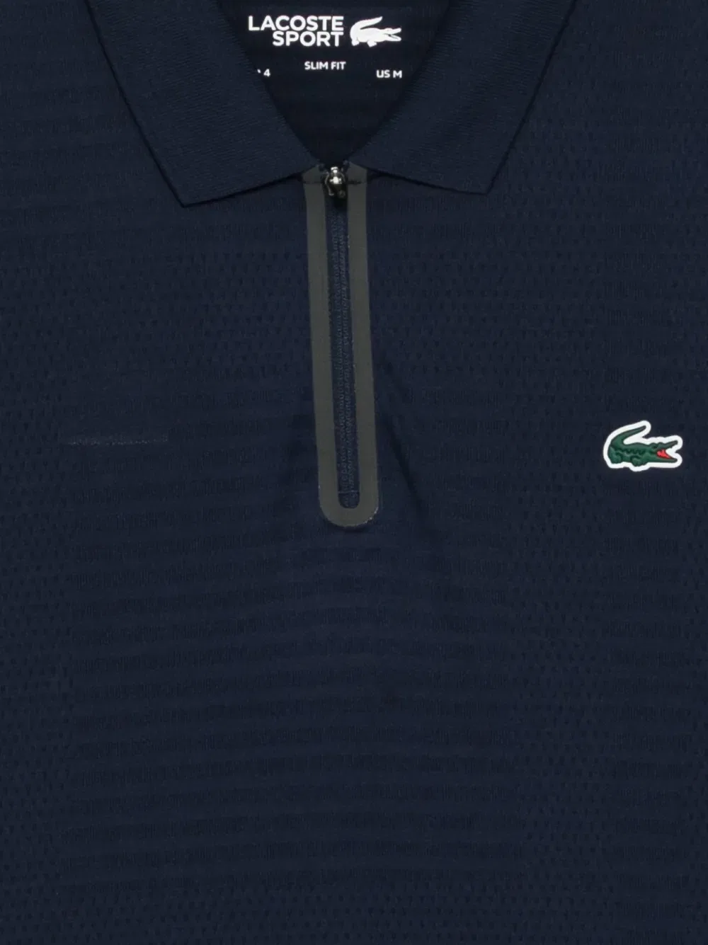 Поло-рубашка с жаккардовым узором для тенниса Lacoste, синий — фото 3