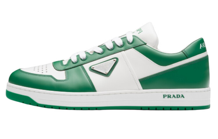 Кроссовки Prada Downtown Skateboarding, зеленый/белый