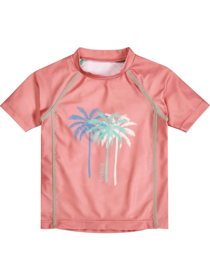 

Купальник UV-Schutz Shirt 1/2-Arm Palmen Playshoes, красный