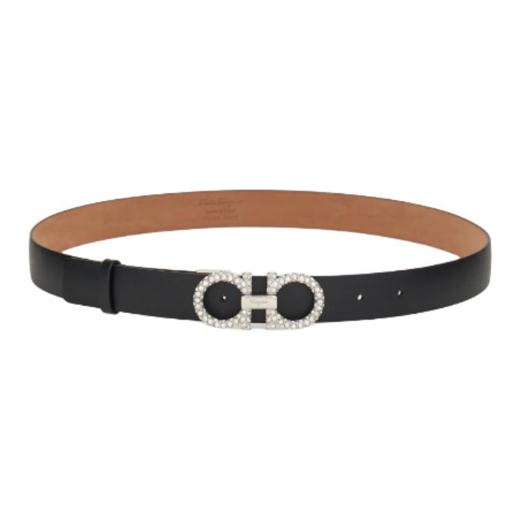 

Ferragamo Ремень с декоративной пряжкой Gancini, Black