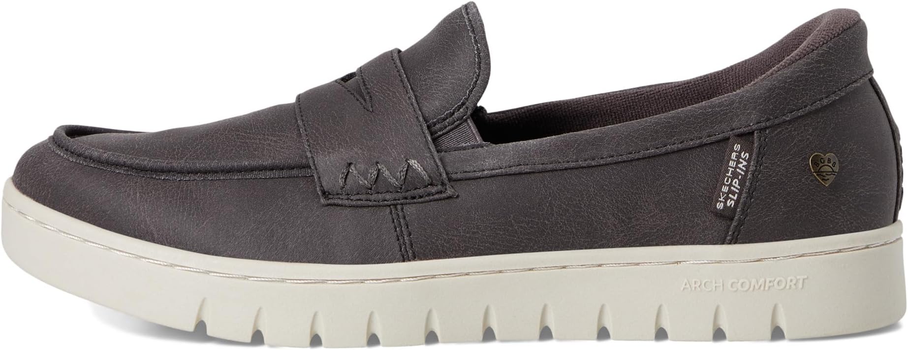 Лоферы BOBS from SKECHERS Women's Hands Free Slip-Ins - Arch Comfort - Sunfest, Charcoal — фото 4
