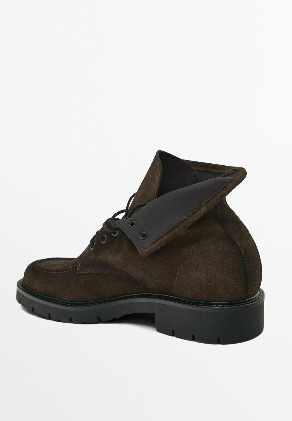 

Ботильоны на шнуровке MOC TOE SPLIT Massimo Dutti, коричневый