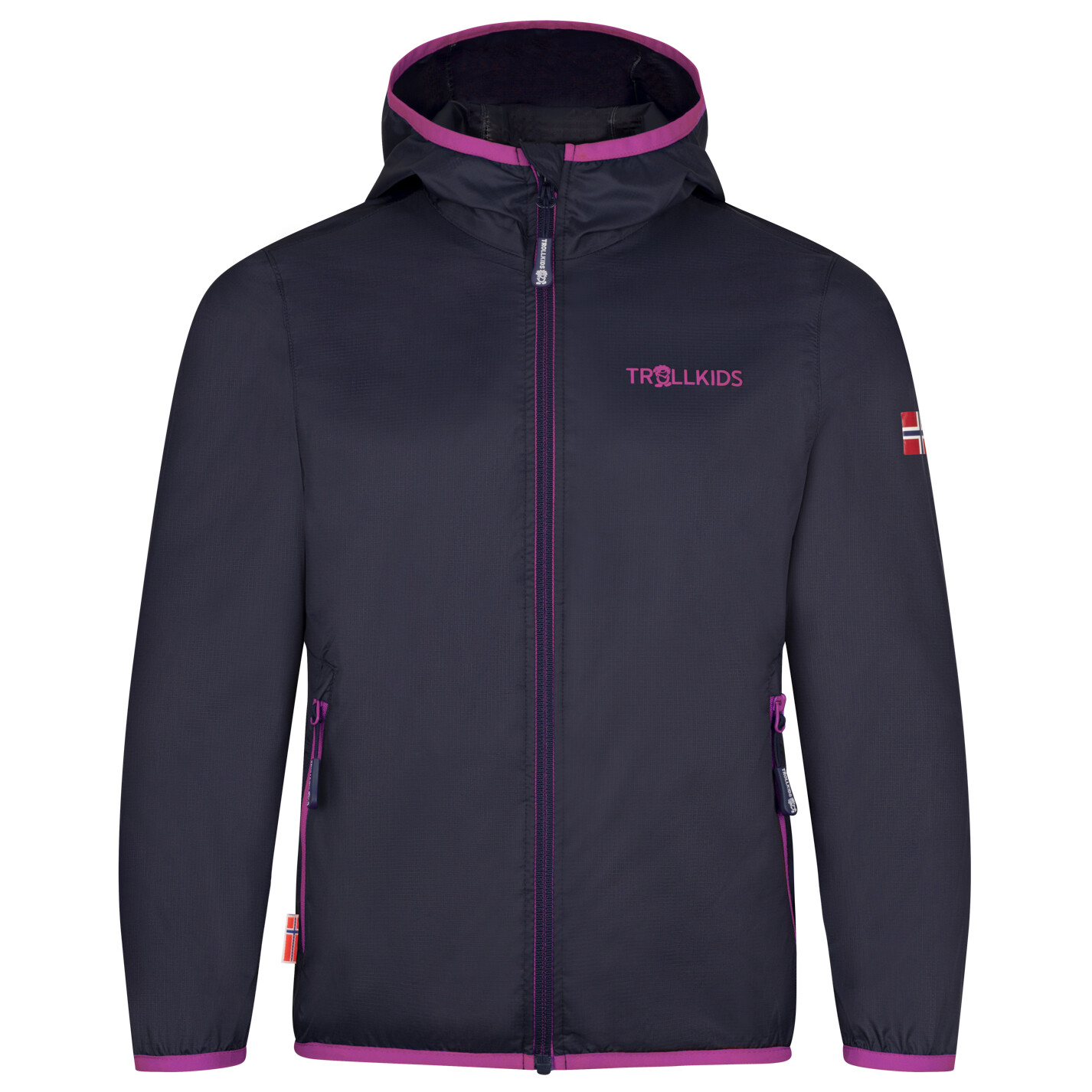

Дождевик Trollkids Kid's Trolltunga, цвет Navy/Mallow Pink