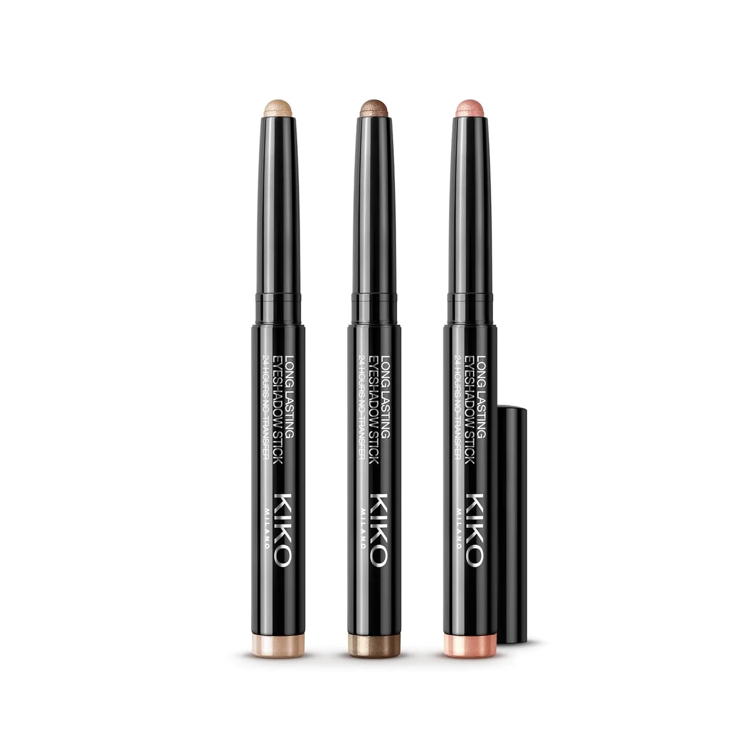 Набор стойких цветных теней для век KIKO Milano Long Lasting Colour Eye Set 01 | 3 карандаша для теней с 24-часовой стойкостью, 01 Timeless Notes — фото 3