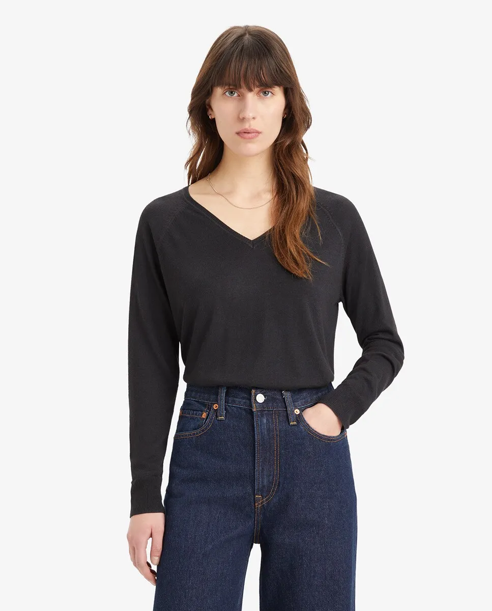 

Женский свитер с длинным рукавом Levi's, черный