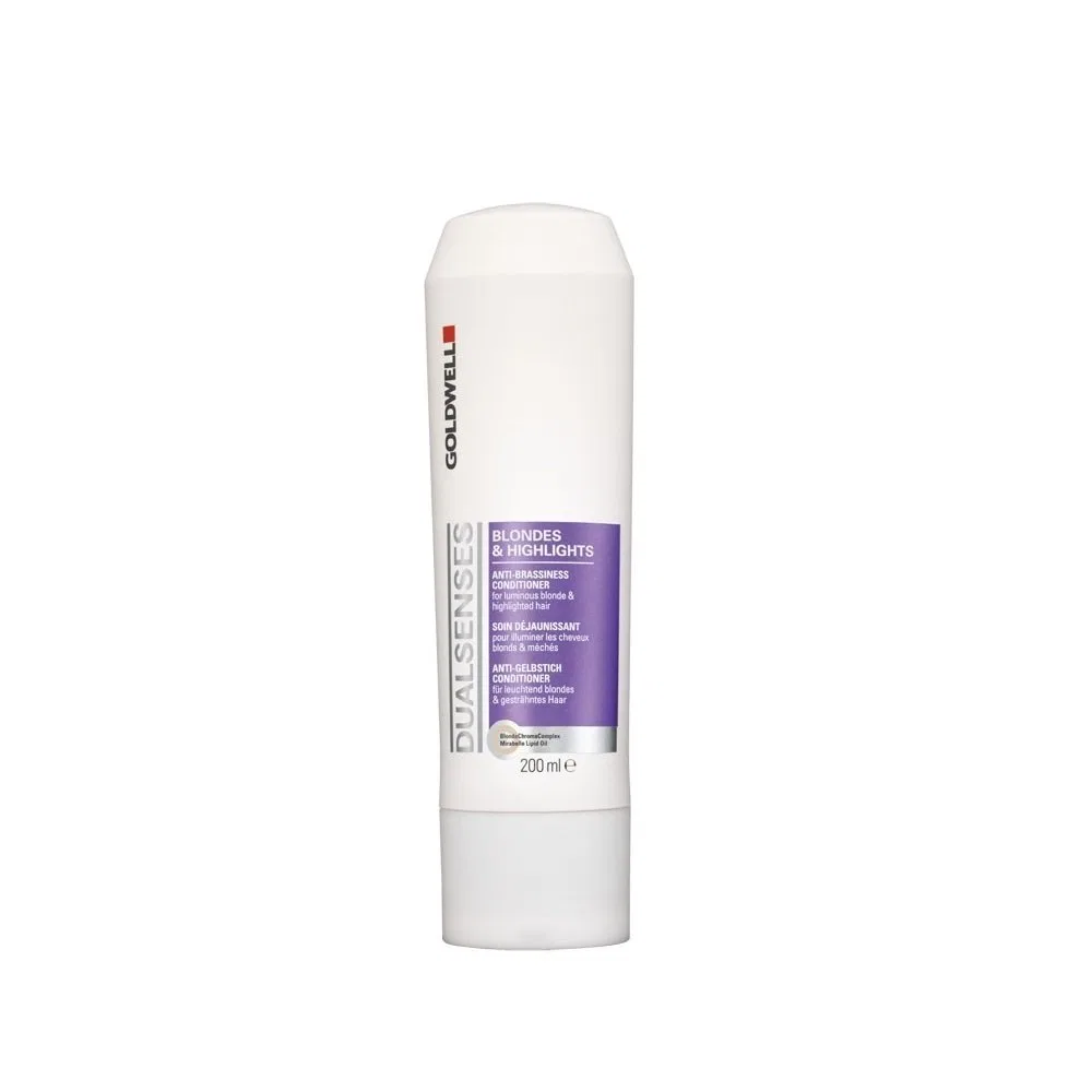 Кондиционер для осветленных и мелированных волос «Dual Senses Blonde and Highlights Anti-Brassiness» от Goldwell