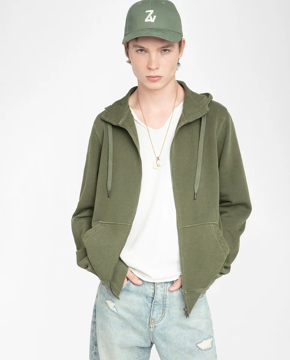 

Свитшот Alex мужской с длинными рукавами Zadig & Voltaire, цвет Kaki