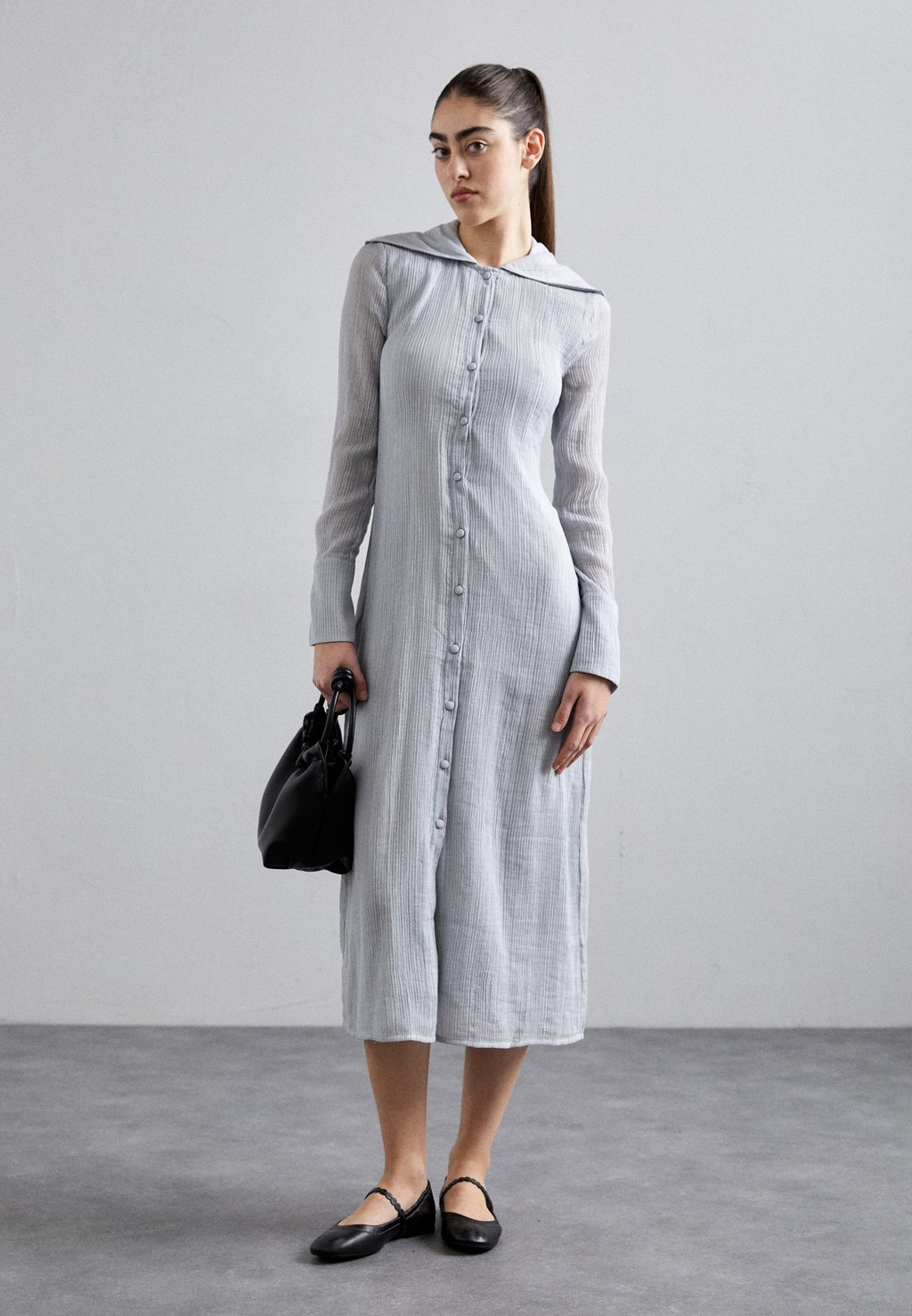 

Платье-рубашка Censi Pleat Dress Holzweiler, цвет light blue