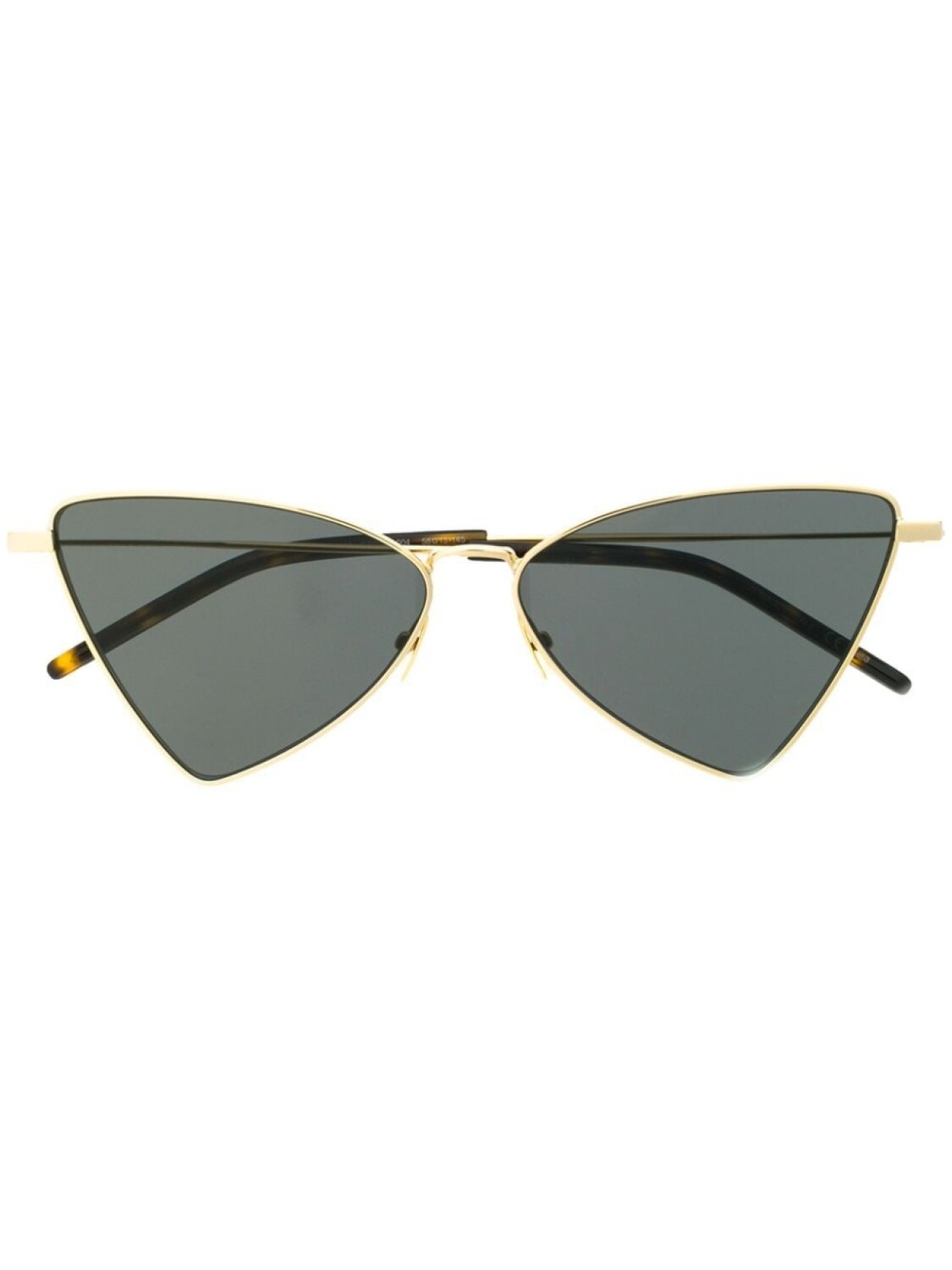 

Saint Laurent Eyewear солнцезащитные очки в треугольной оправе, золотистый