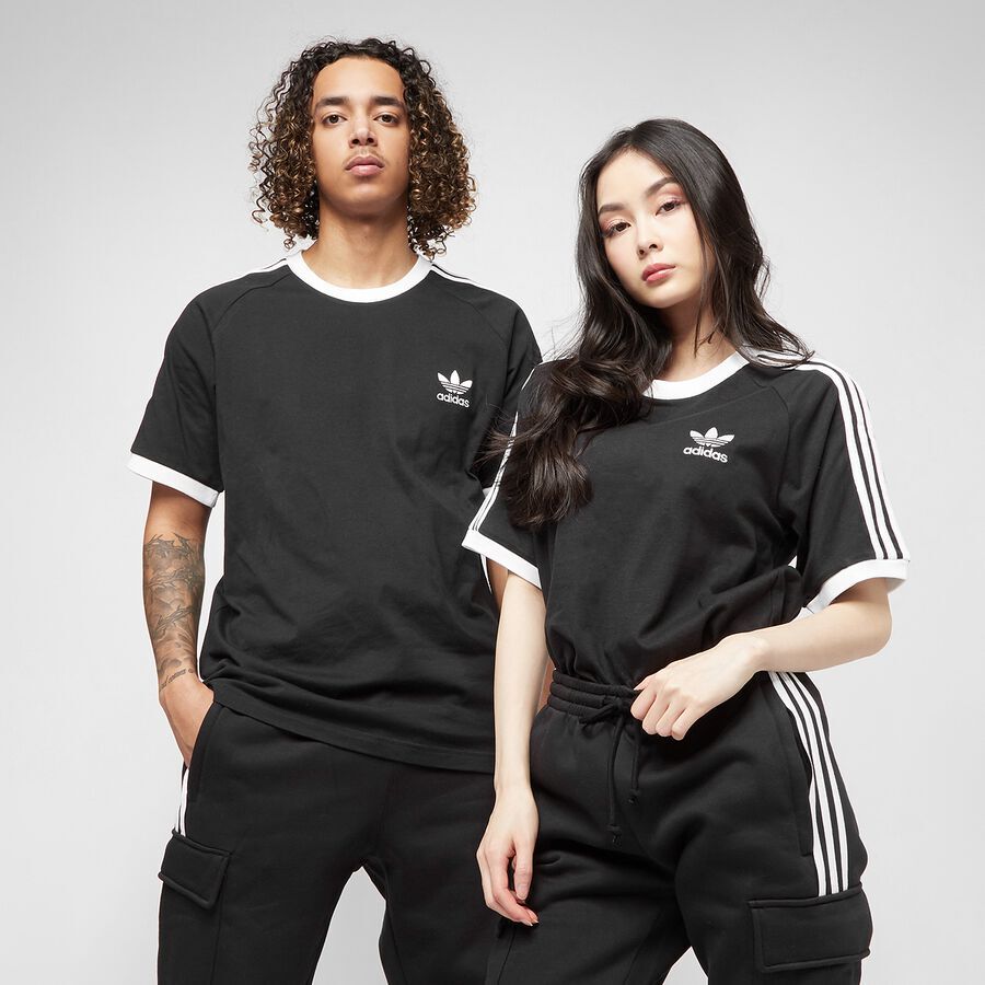 

футболка adicolor с 3 полосками adidas Originals, цвет black