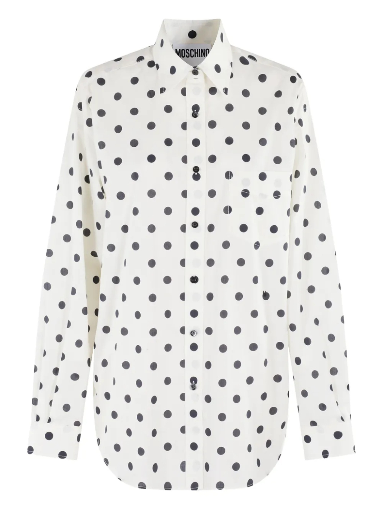 

Рубашка в горошек Moschino, белый