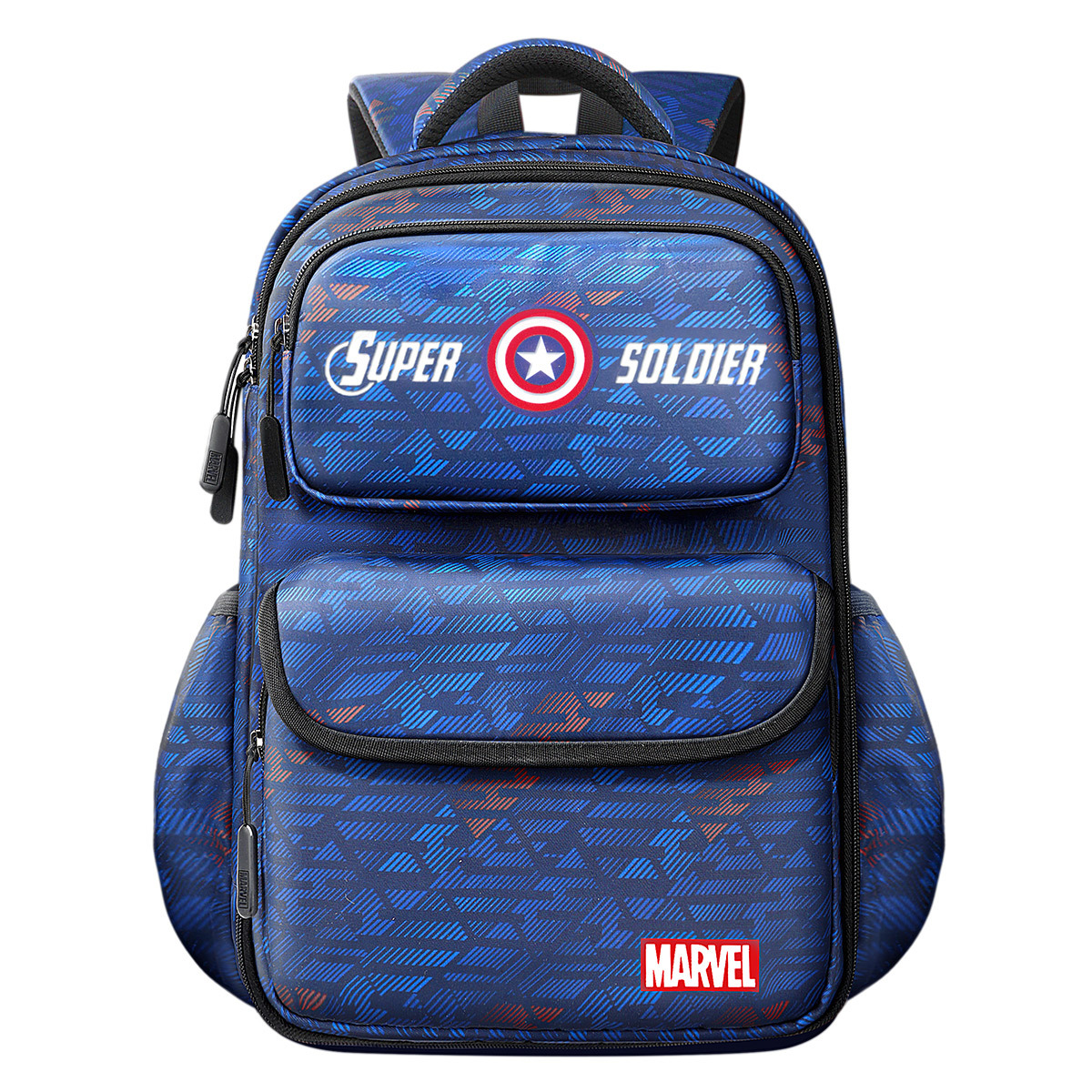 

Disney Рюкзак Marvel для детей большой сине-чёрный, Captain America