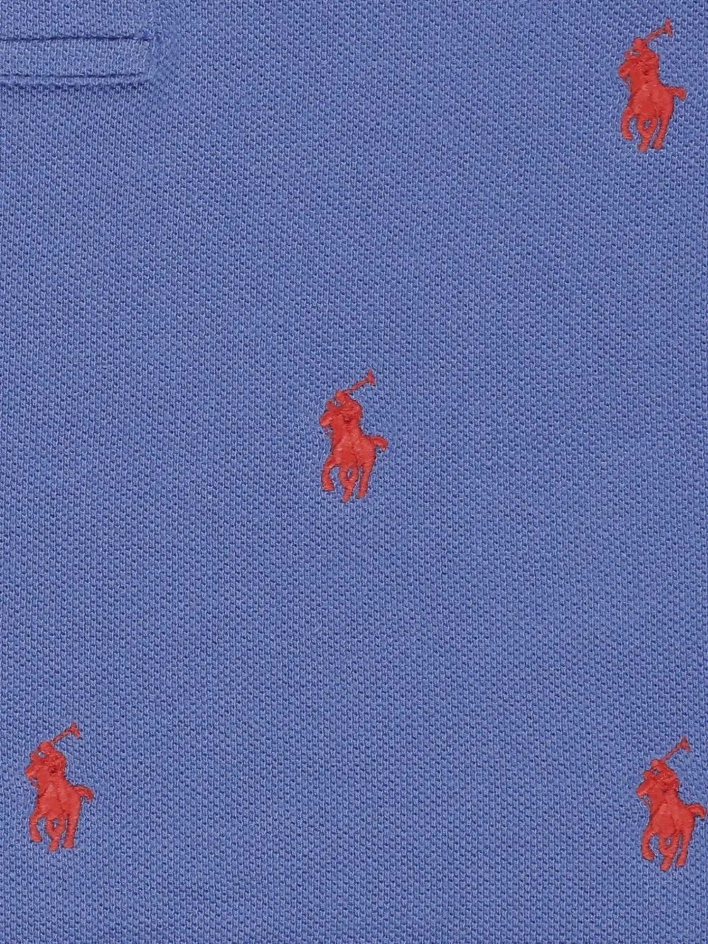 Вышитая рубашка-поло Polo Ralph Lauren Kids, синий — фото 3