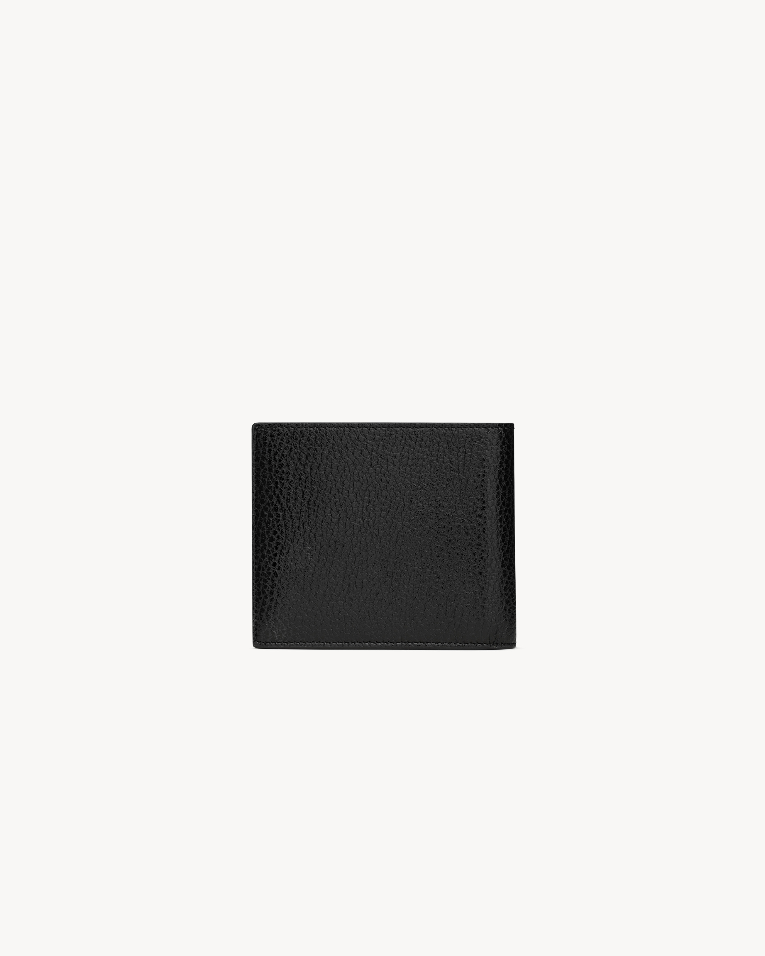 Кошелек TINY CASSANDRE EAST/WEST из зернистой кожи Saint Laurent, черный — фото 2