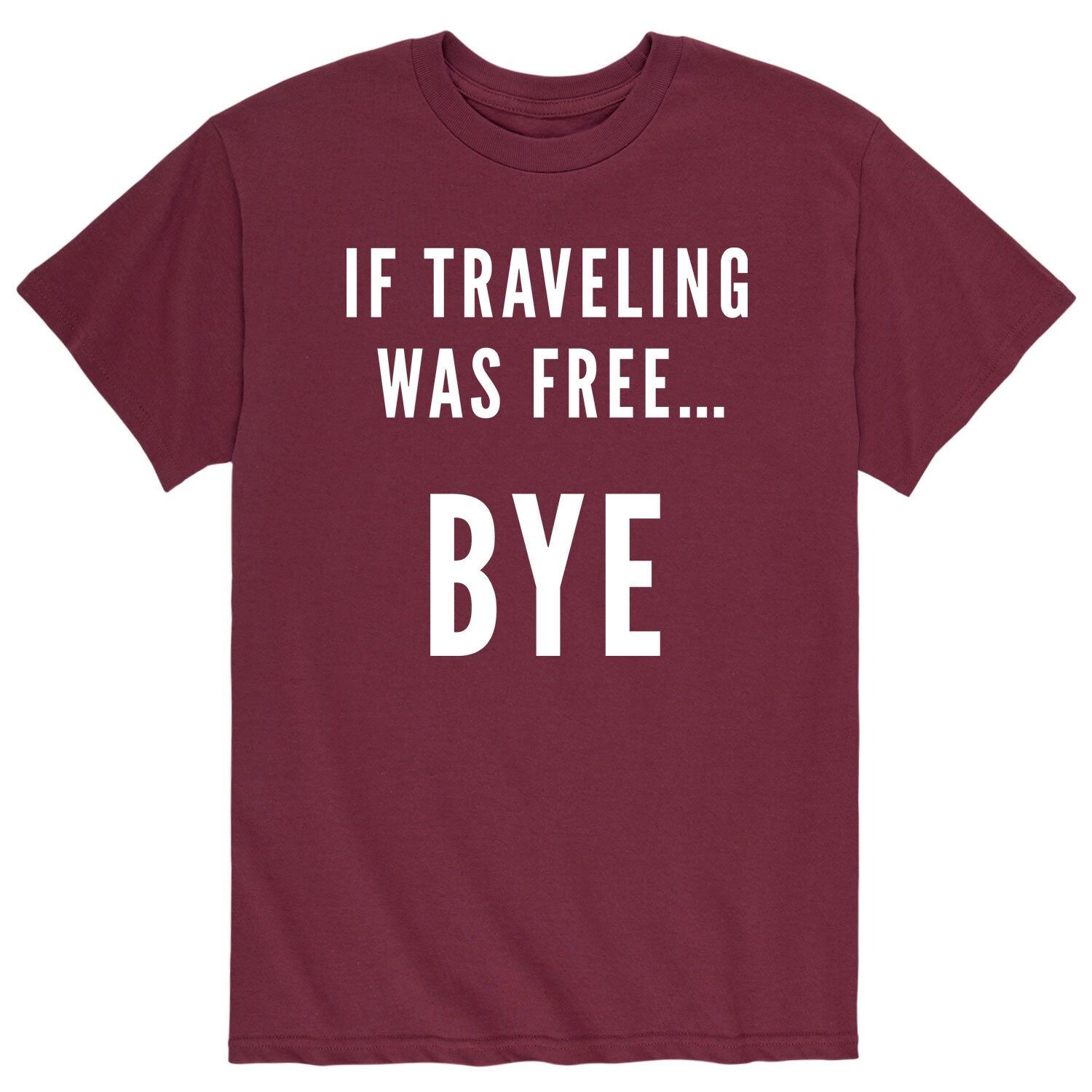 

Мужская футболка Traveling Was Free Licensed Character, красный