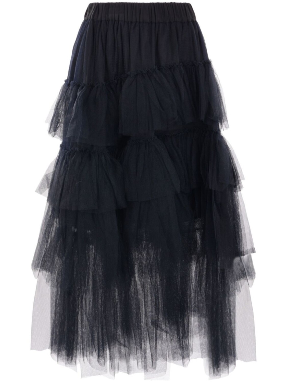 

Simone Rocha асимметричная юбка с воланами, черный
