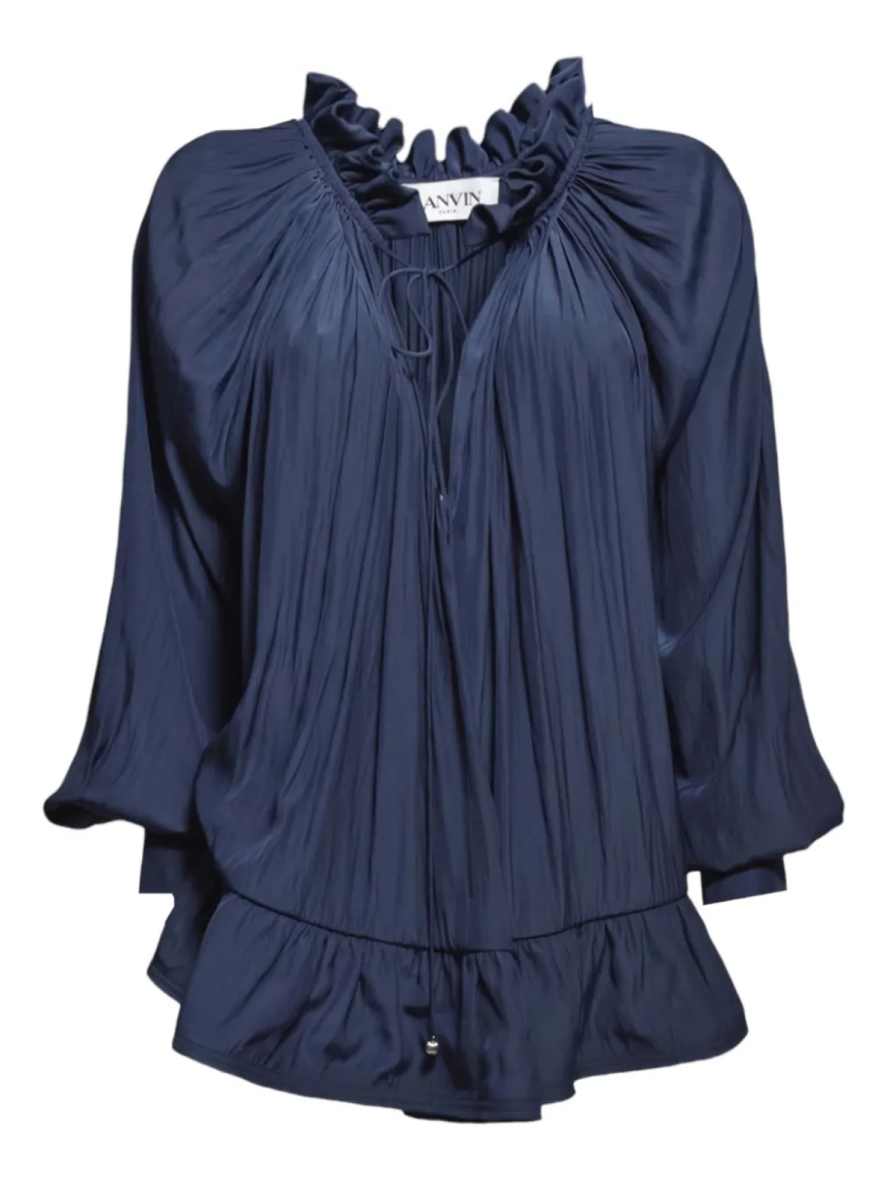 

Блузка Lanvin со сборками, синий