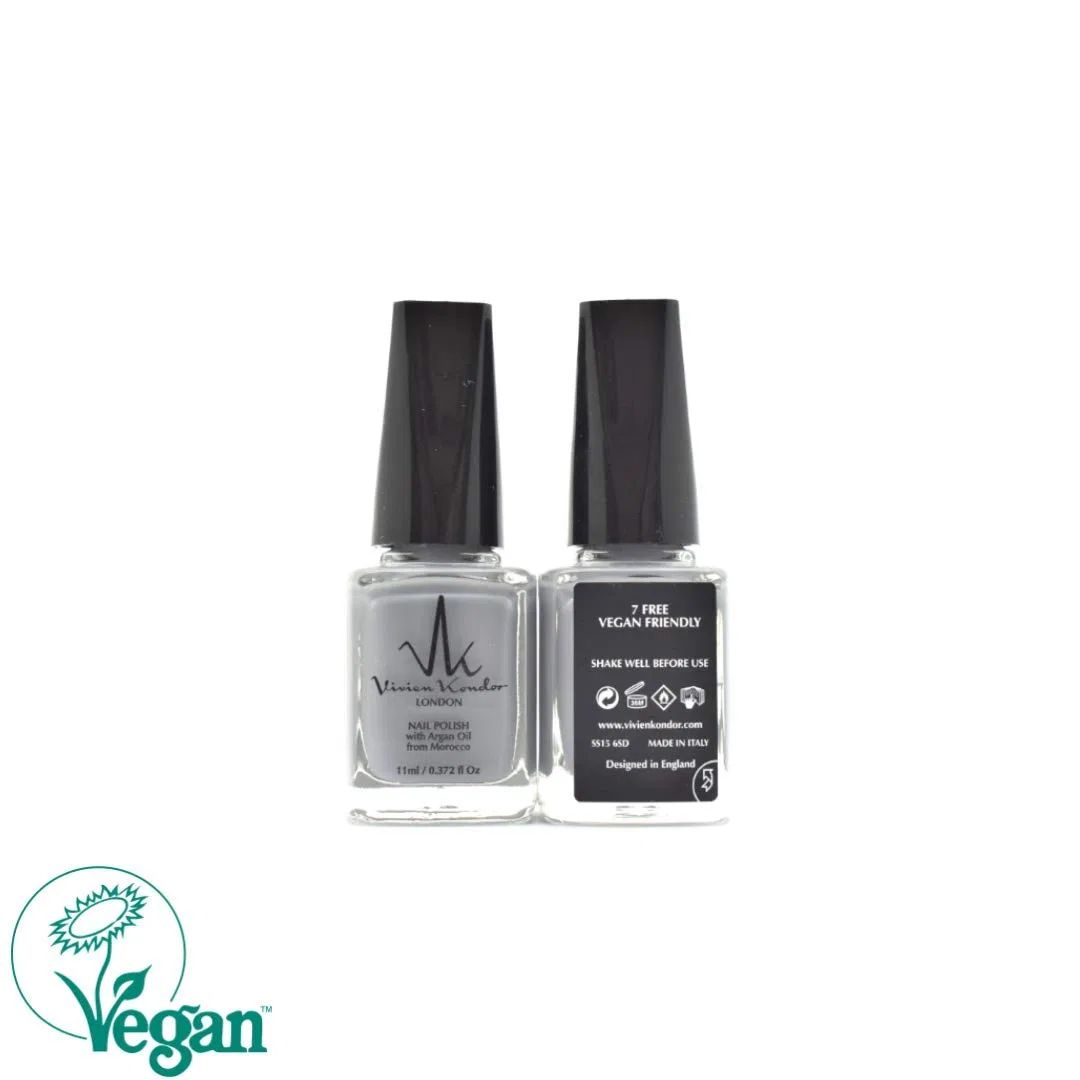 Лак для ногтей «Argan Care» (серый) от Vivien Kondor Vk Vivien Kondor London, Cl13 Grey — фото 3