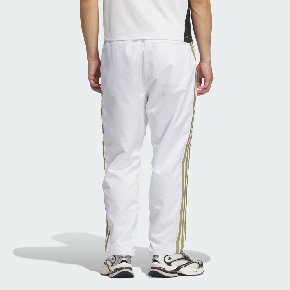 Брюки Stadium Gold Climawarm с открытым низом и плетеной отделкой Adidas, white — фото 2