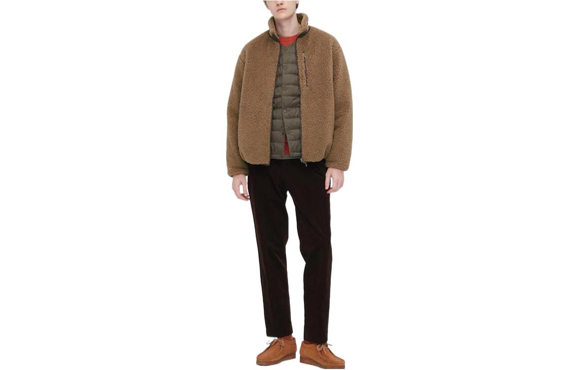 UNIQLO Вельветовая куртка унисекс верблюжьего цвета, Camel — фото 3