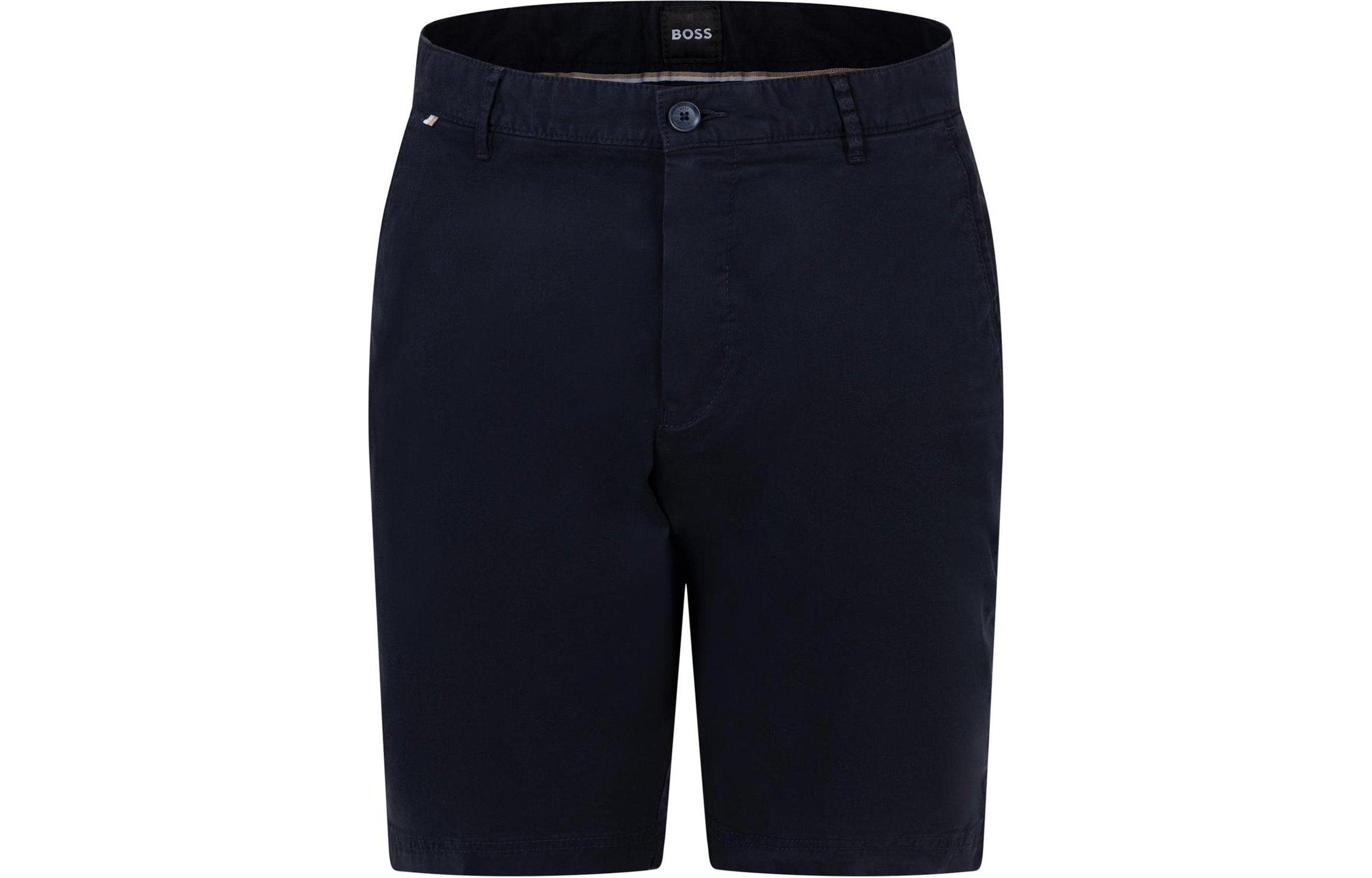 

Узкие шорты из твила HUGO BOSS, Marine Blue