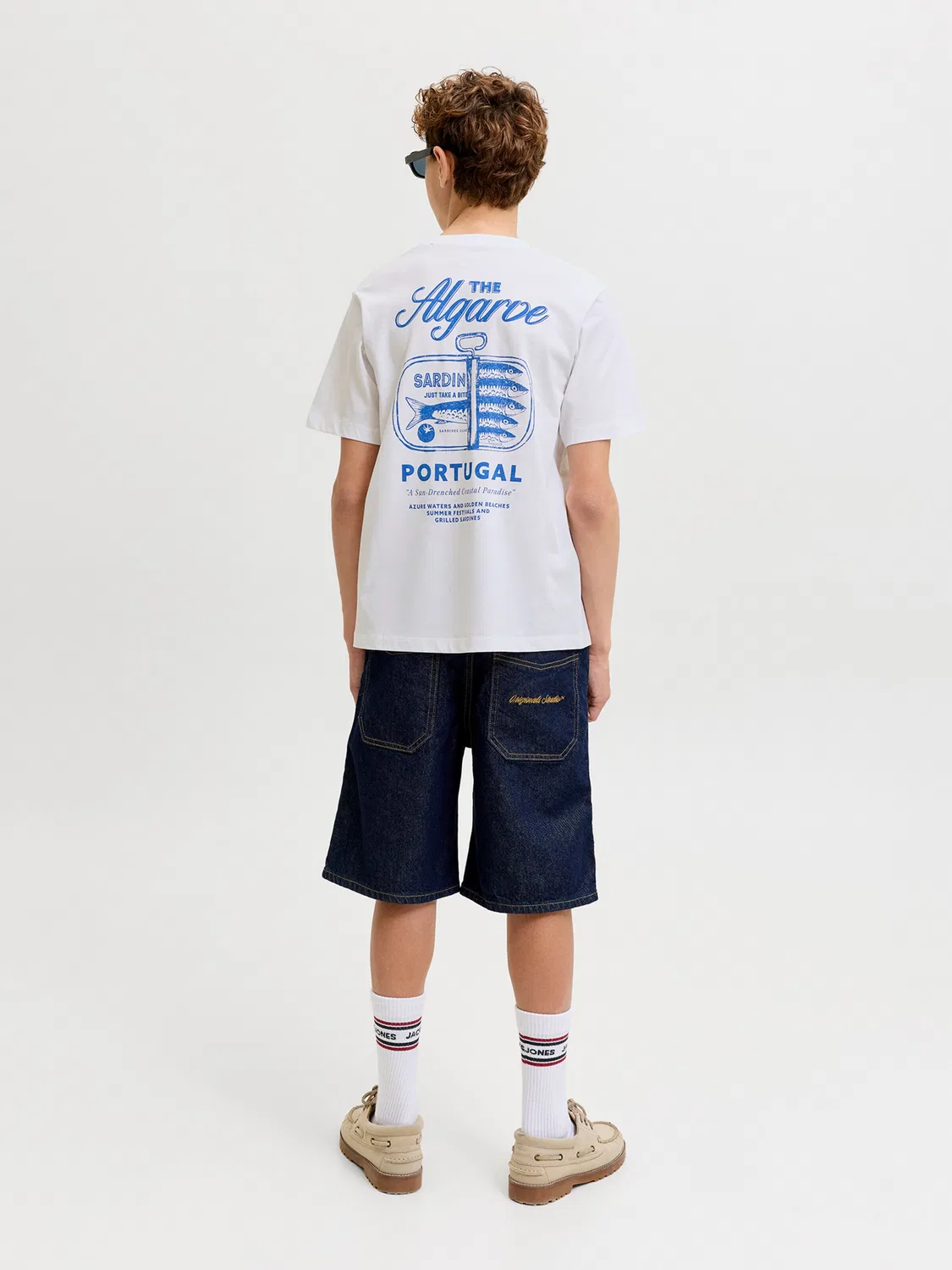 Футболка 'JORVacation' Jack & Jones Junior, White — фото 4