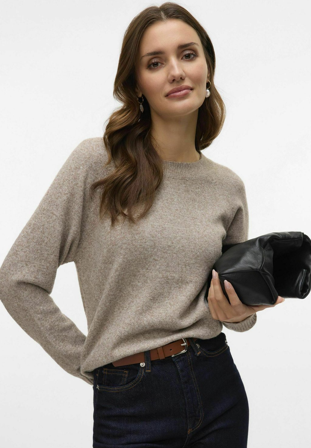 

Свитер DOFFY O NECK Vero Moda, бежевый