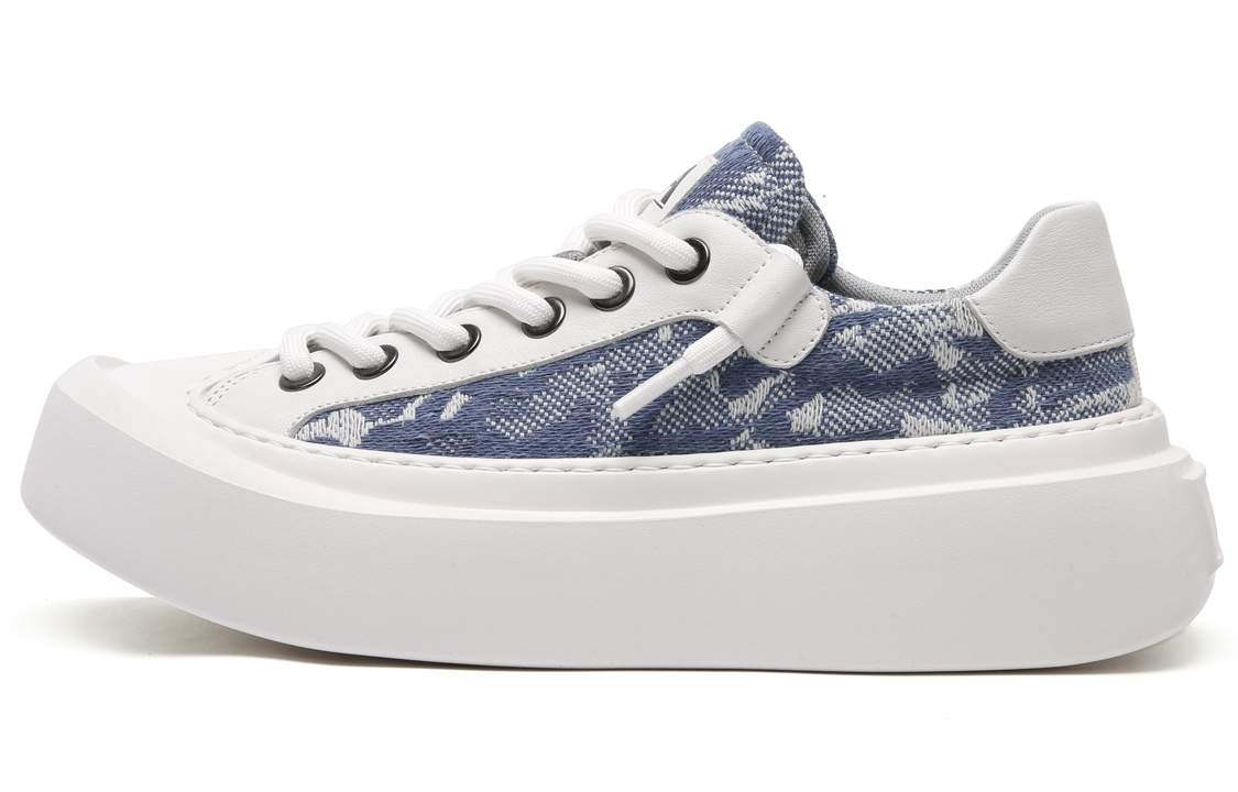 

Стильные скейтерские кроссовки мужские бело-синие Anthony Miles, White/Blue