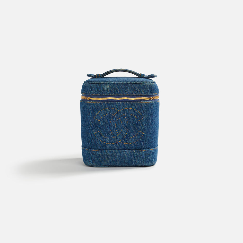 

Сумка WGACA Chanel Denim Vanity, синий