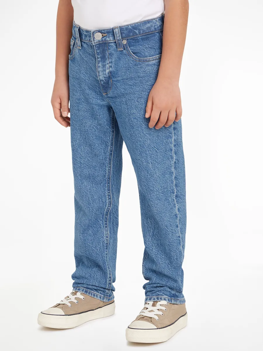 

Прямые джинсы Tommy Hilfiger "SKATER MID SALT&PEPPER DENIM", дети до 16 лет, с вышитым логотипом-флажком, цвет Midsaltpepper