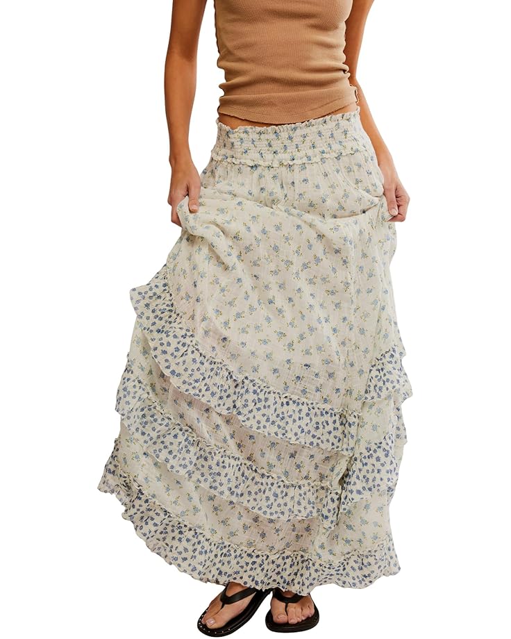 

Юбка Free People Brynn Printed Maxi Skirt, цвет Ivory Combo- Ditsy