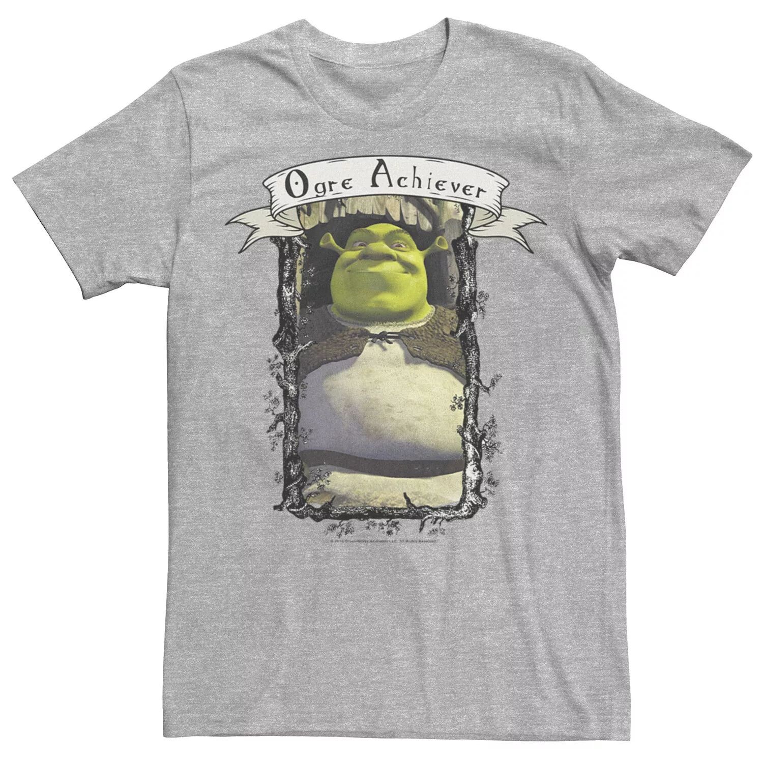 

Мужская футболка с рисунком Shrek Ogre Achiever Award Licensed Character