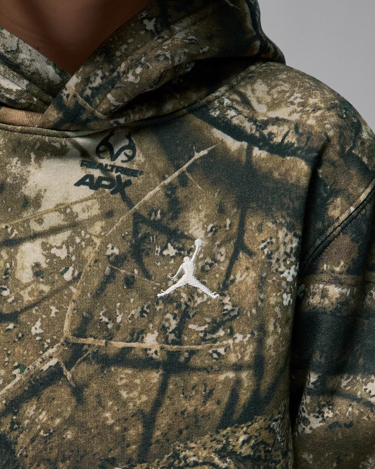 Детская толстовка с капюшоном Realtree Jordan, Medium Olive — фото 4