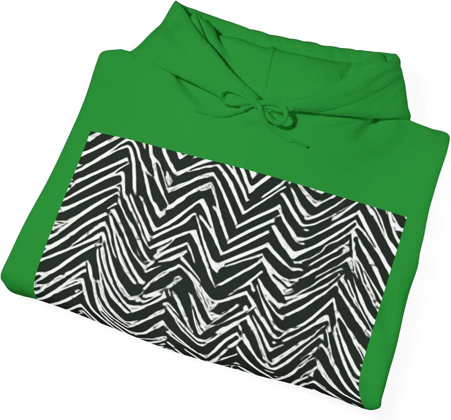 Худи с принтом EKG, Gildan, Irish Green — фото 4