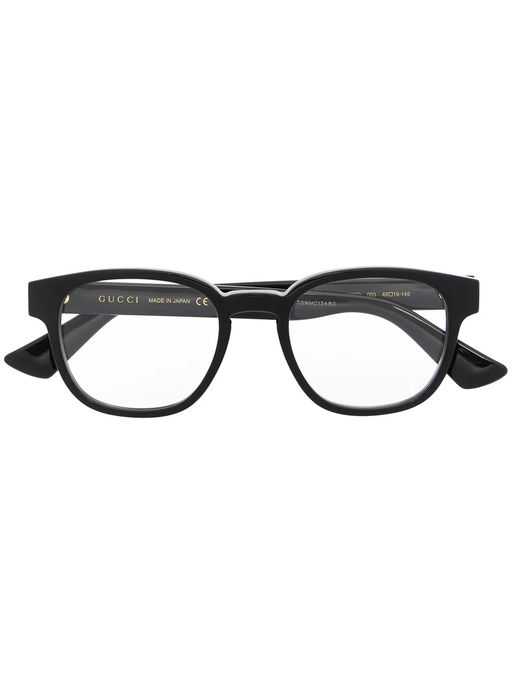 

Очки в квадратной оправе Gucci Eyewear, черный